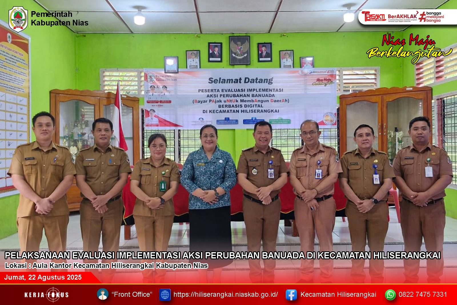 Evaluasi Implementasi Aksi Perubahan Banuada Di Kecamatan Hiliserangkai