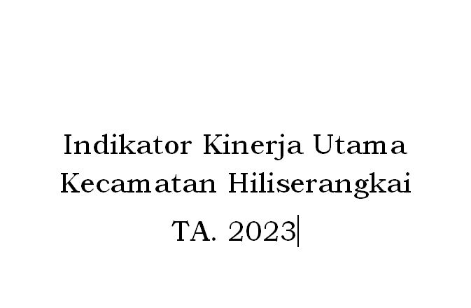 IKU KECAMATAN HILISERANGKAI TA. 2023